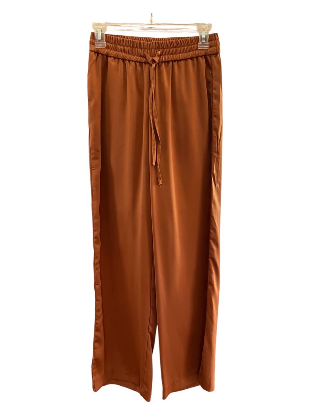 Elie Tahari Satin Silk Wide Leg Copper Satin
Drawstring Pants XS - Picture 4 of 11